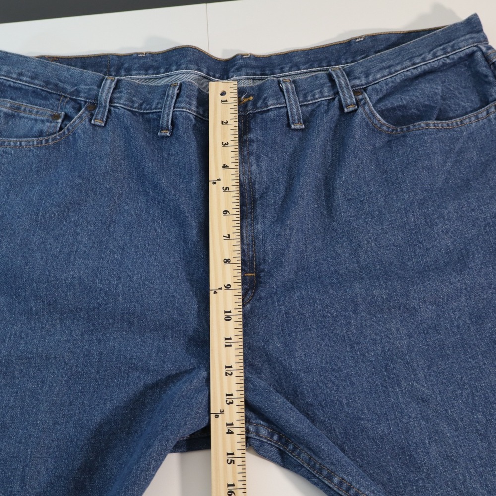 Wrangler Authentics Men's Straight Leg Jeans Blue Dark Regular Fit 46x30 - Picture 7 of 9